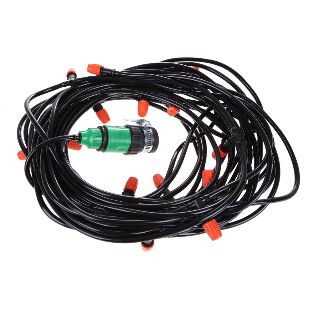 Micro Drip Irrigation Hose Kit – Adjustable Atomizing Nozzles Peaceful Pleasures Health and Wellness 15m Australia