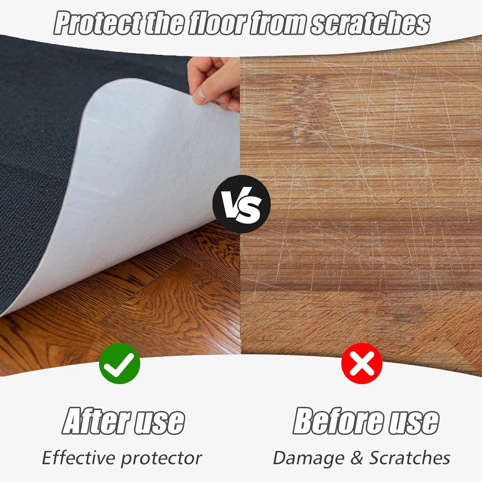 Large 90x120cm Floor Mat for Rolling Chair Office Home Computer Desks Swivel Chair Anti-slip Carpet Wood/Tile Floor Protector Peaceful Pleasures Health and Wellness