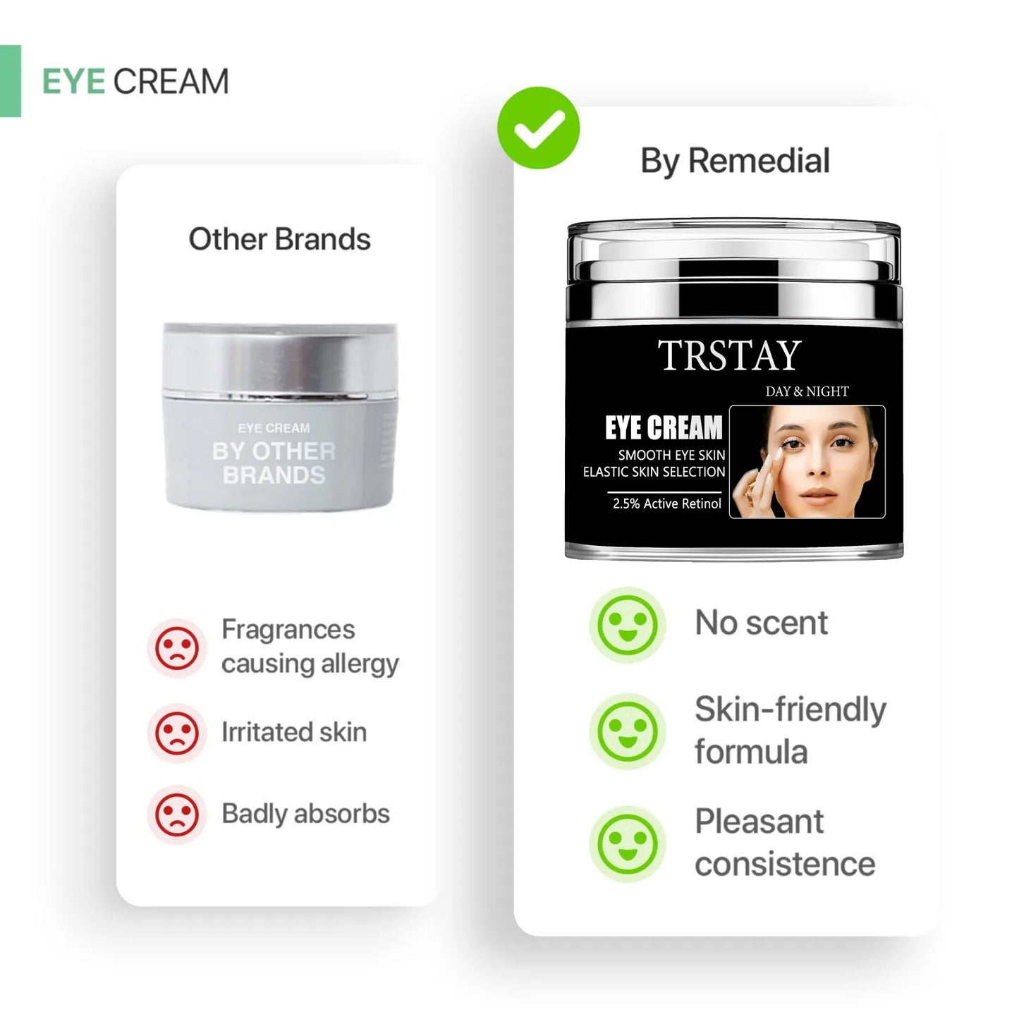 REMEDIAL PAX Eye Cream for Dark Circles and Puffiness, Bags Under Eyes Treatment, Anti-Aging Collagen Eye Cream for Wrinkles, Da Peaceful Pleasures Health and Wellness