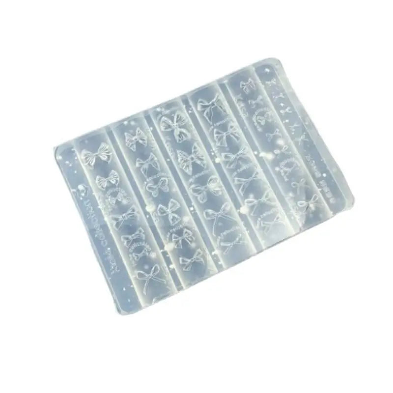 Bowknot Nail Silicone Mould Nail Art Stamp Nail Decoration Accessories DIY Handmade Tool Stereoscopic Manicure Tools Peaceful Pleasures Health and Wellness