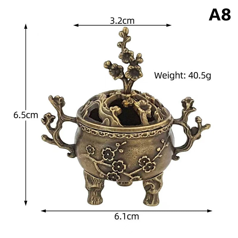 Alloy Incense Burner Bowl with Handle | Yoga & Meditation Decor