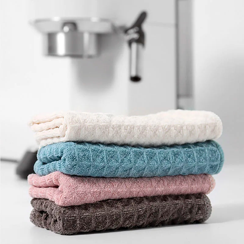 Coffee Bar Square Cleaning Towels Barista Cloth, Espresso Coffee Cleaning Accessories Soft Absorbent Kitchen Accessories Peaceful Pleasures Health and Wellness
