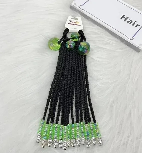Girls Glow in the Dark Glitter Hair Bow Ponytail Accessories