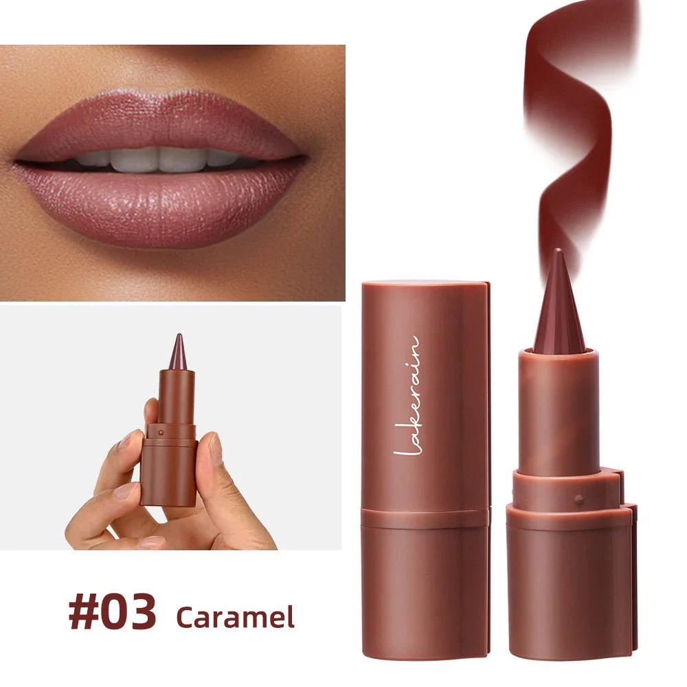 2-in-1 Gradient Lip Liner & Lipstick – Matte Waterproof Crayon