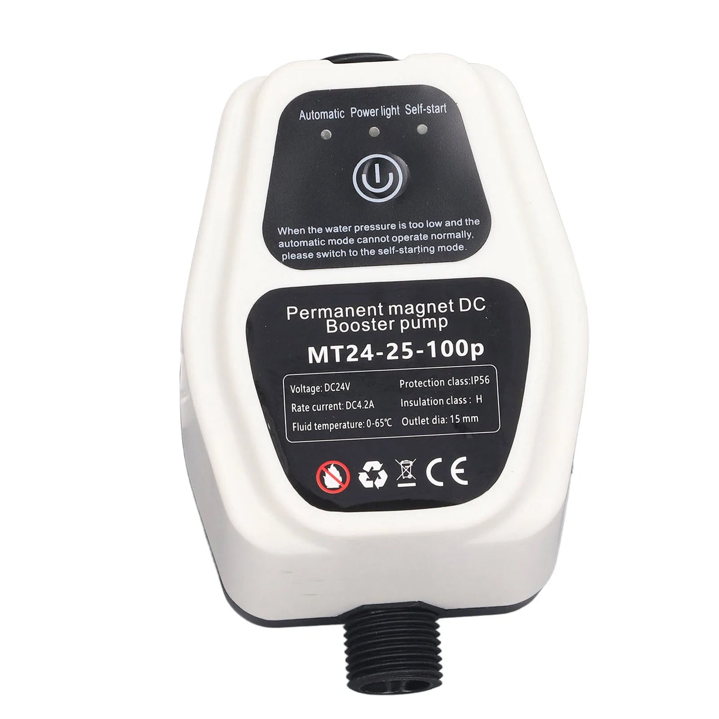 Booster Pump 100W 24V Full Automatic Intelligent Sensing Quiet Water