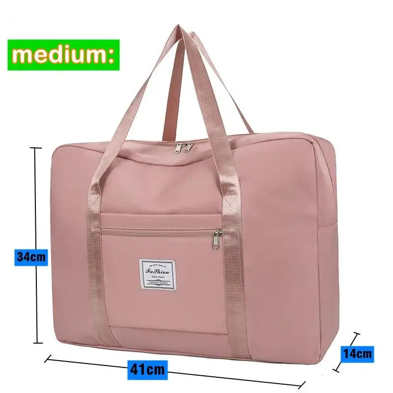 Large Foldable Travel Duffel Bag – Nylon Shoulder & Luggage Bag
