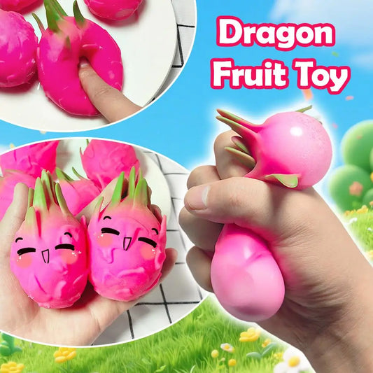 Dragon Fruit Squishy Fidget Squeeze Sensory Toy | Kids & Adults Squishy Fidget Toy Peaceful Pleasures Health and Wellness