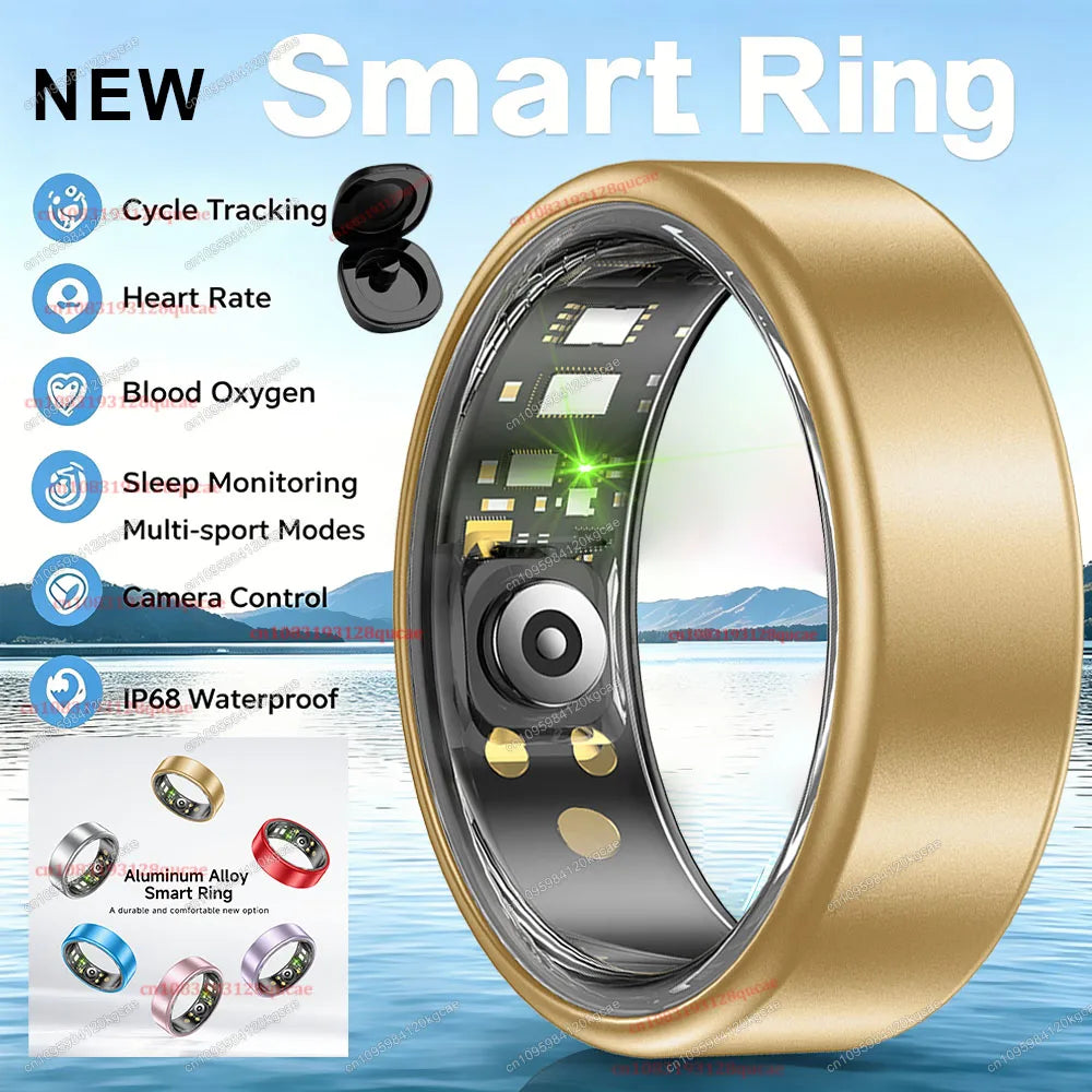 Colorful Smart Ring Women Men Blood Pressure Heart Rate Monitoring IP68 Waterproof 100+Sport Mode Super Light Smartring 2026 New Peaceful Pleasures Health and Wellness