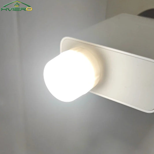 USB LED Night Light – Portable Plug-In Lamp | Warm & Cool White USB Night Light Oasis Select