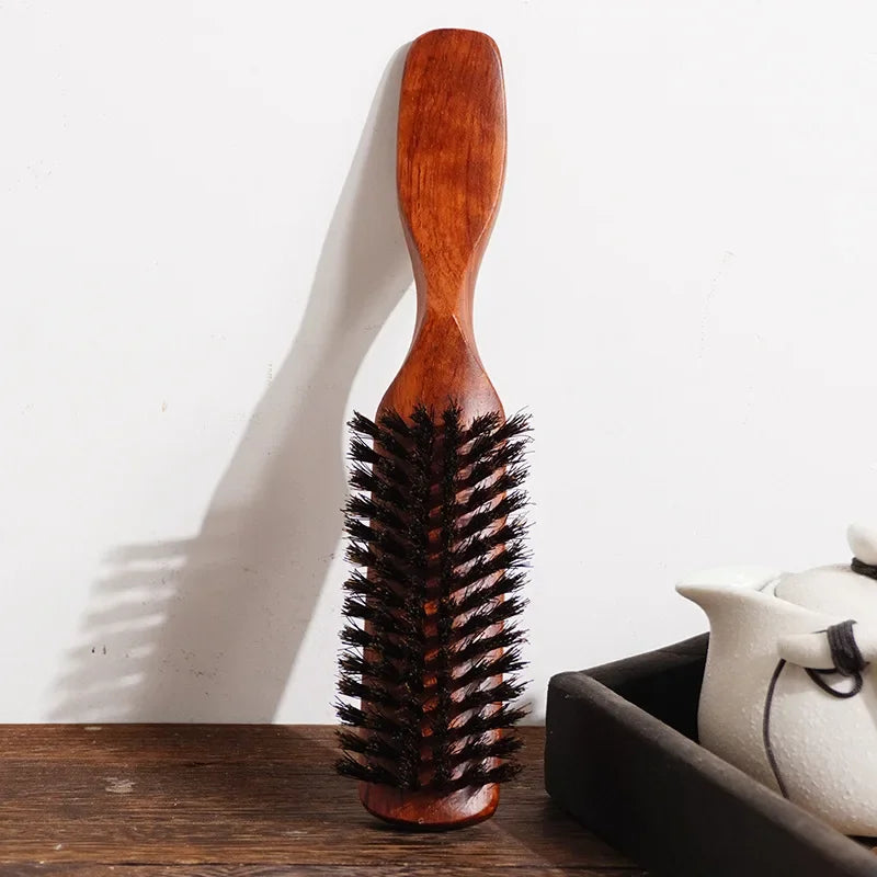 Boar Bristle Detangling Hair Brush – Curl Defining Comb