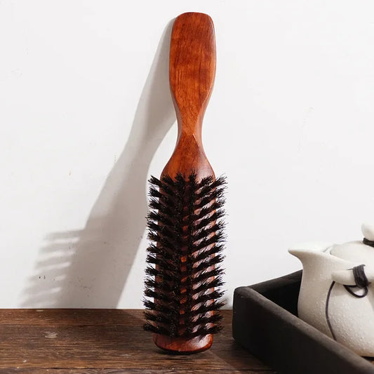Boar Bristle Detangling Hair Brush – Curl Defining Comb Hair Styling Brush Peaceful Pleasures Health and Wellness
