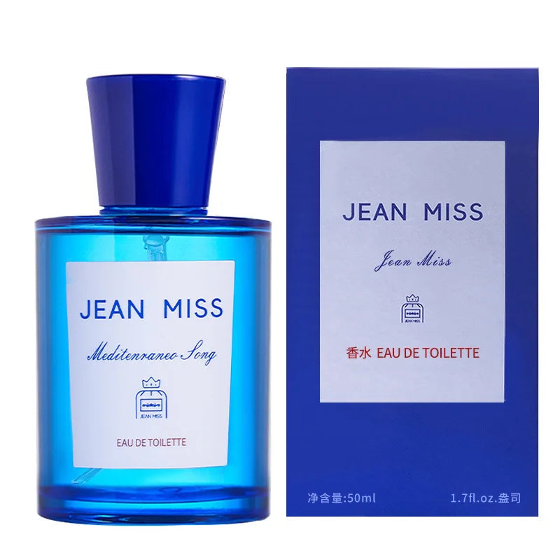Blue Mediterranean Eau De Toilette 50ml Women Men Peach Fig Lemon Fragrance Long Lasting Fresh Ocean Scent Dating Spray Perfume Peaceful Pleasures Health and Wellness Peach