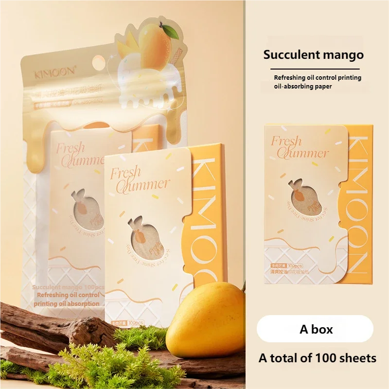 100-Sheet Face Oil Blotting Papers – Portable Oil Control Sheets