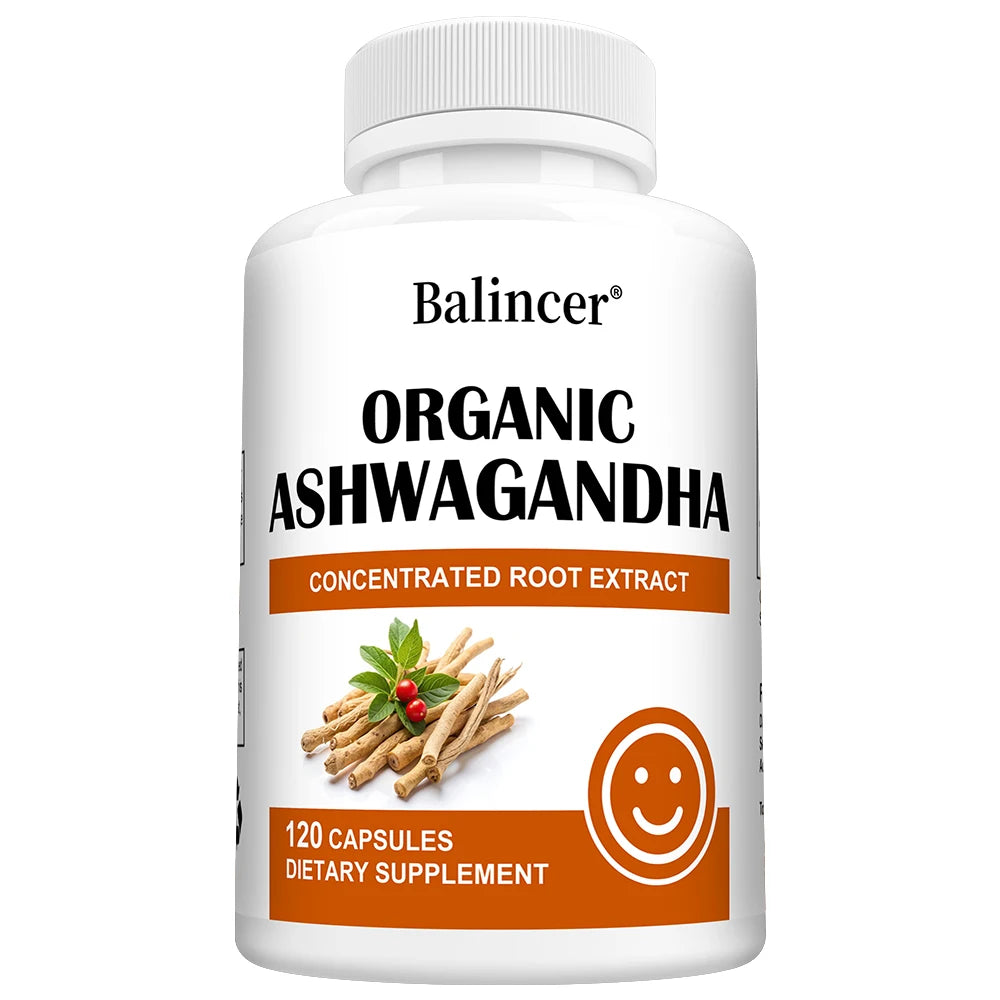 Ashwagandha Capsules - Black Pepper, Stress Relief, Energy Sleep Mood Focus & Immune Support, Relaxation, Cognitive Function Peaceful Pleasures Health and Wellness 120 count-1 bottle