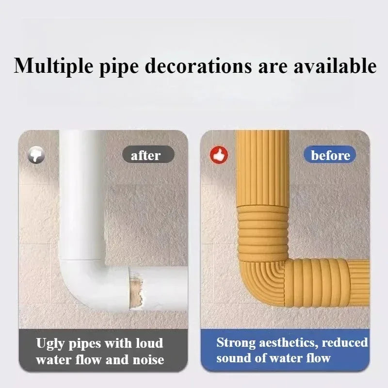 Self-Adhesive Pipe Wrap Concealer – Indoor Pipe Cover 1–4 Rolls