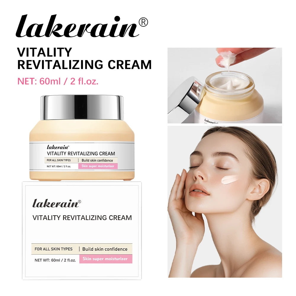 Vitality Revitalizing Cream Anti-aging facial Moisturizes Tightens The Skin To Improve Dry Skin And Fine Lines Skin Care Product Peaceful Pleasures Health and Wellness