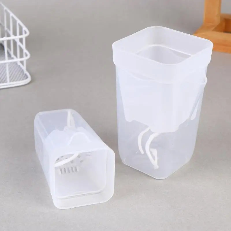 5Pcs Clear Self Watering Plant Pot For Plants Double-Layer Flower Pots Planter With Drainage Hole Reservoir Seedling Nursery Pot Peaceful Pleasures Health and Wellness