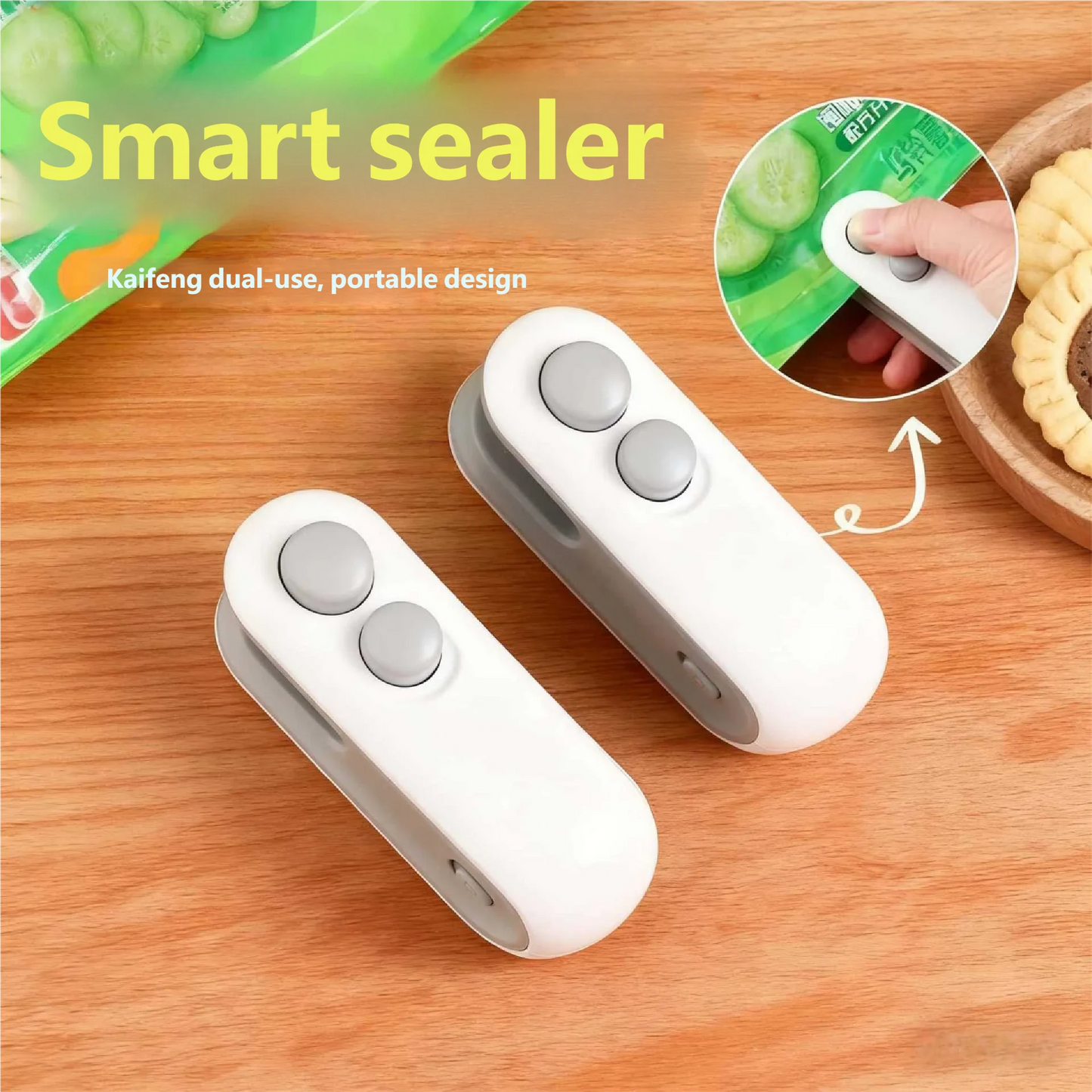 Mini Sealing Machine USB Rechargable Heat Sealer Storage Bag Plastic Package Food Sealer Clip Bag Handheld Food Heat Sealer Peaceful Pleasures Health and Wellness