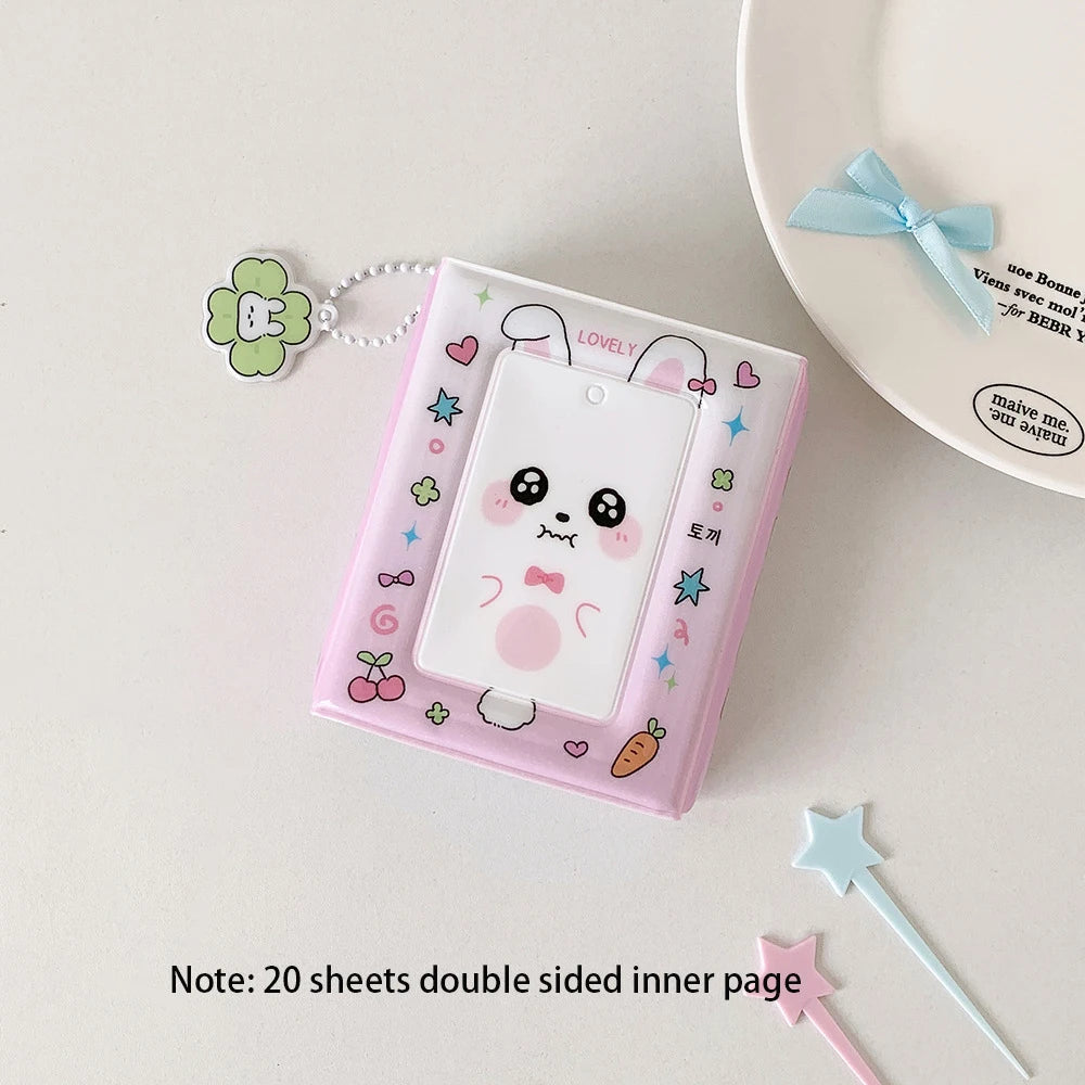 20 Double-sided Card Communication Sealed Photo Albums One Grid Three