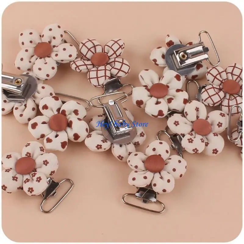 DIY Flower Baby Pacifier Clip – 4 Patterns, Girls & Boys