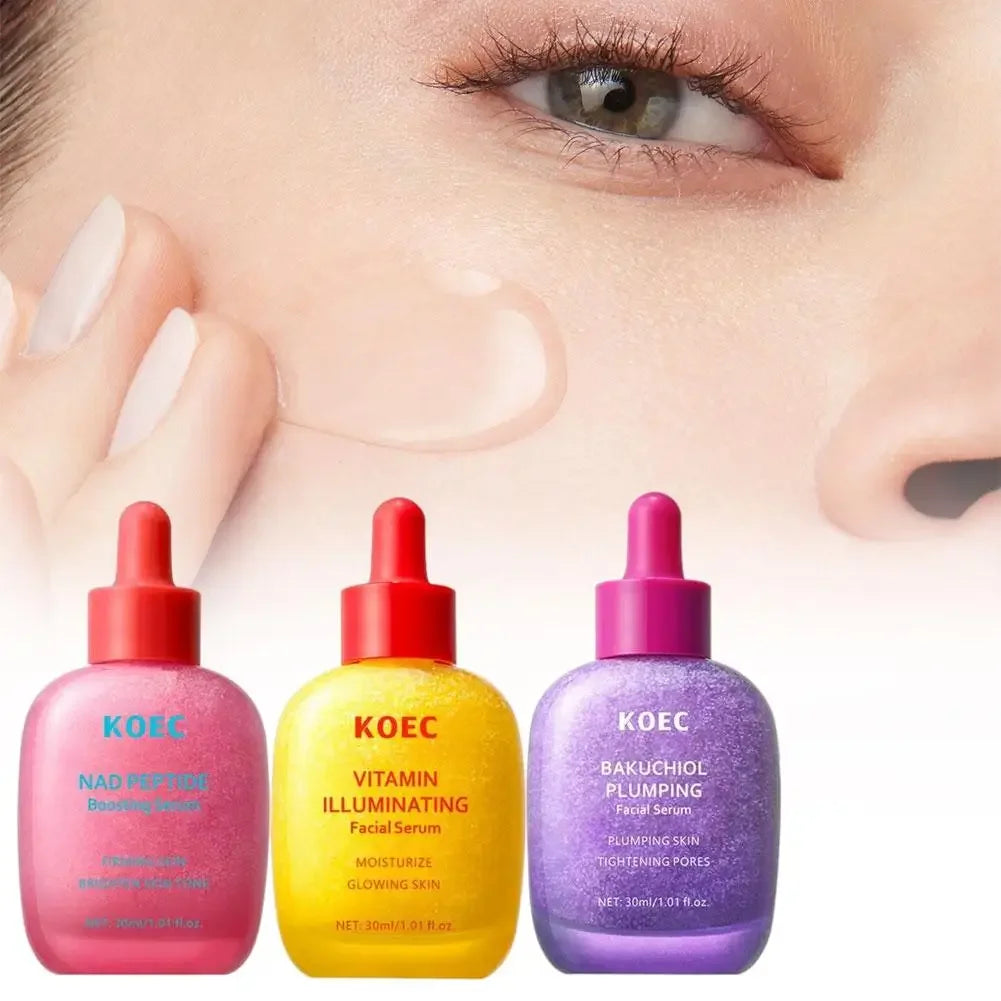 KOEC BAKUCHIOL Plumping & Vitamin Illuminating Skin Care Set, Cream & Serum, Firming Moisturizing Glowing For All Skin Types Peaceful Pleasures Health and Wellness