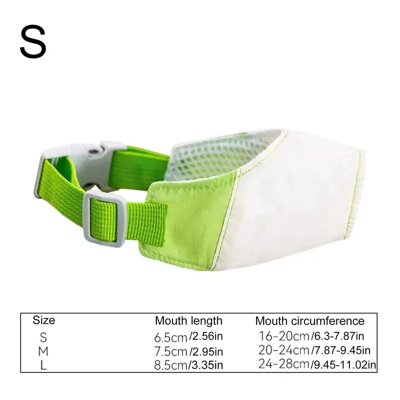 Dog Muzzle for Barking Waterproof Dog Muzzle Mouth Guard Safety Cover Adjustable Pet Supplies Mouth Cover Anti Biting Barking Peaceful Pleasures Health and Wellness