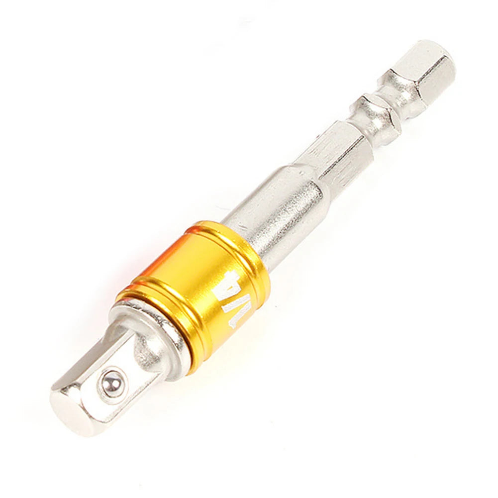 Hex Shank Drill Socket Adapter Impact Driver Square Bits Bar