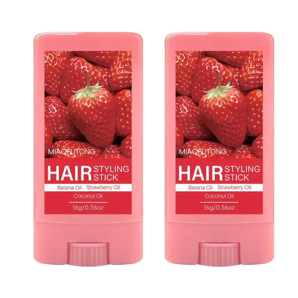 Strawberry Hair Wax Stick – Frizz Control & Long-Lasting Style