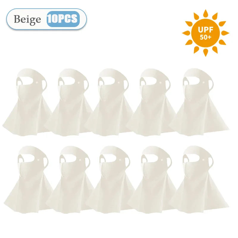 3D Ice Silk UPF50+ UV Face Mask – Cooling Balaclava Women