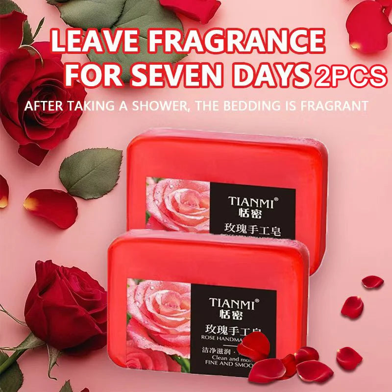 Rose Handmade Essence Soap 2-Pack – Cleanse & Moisturize