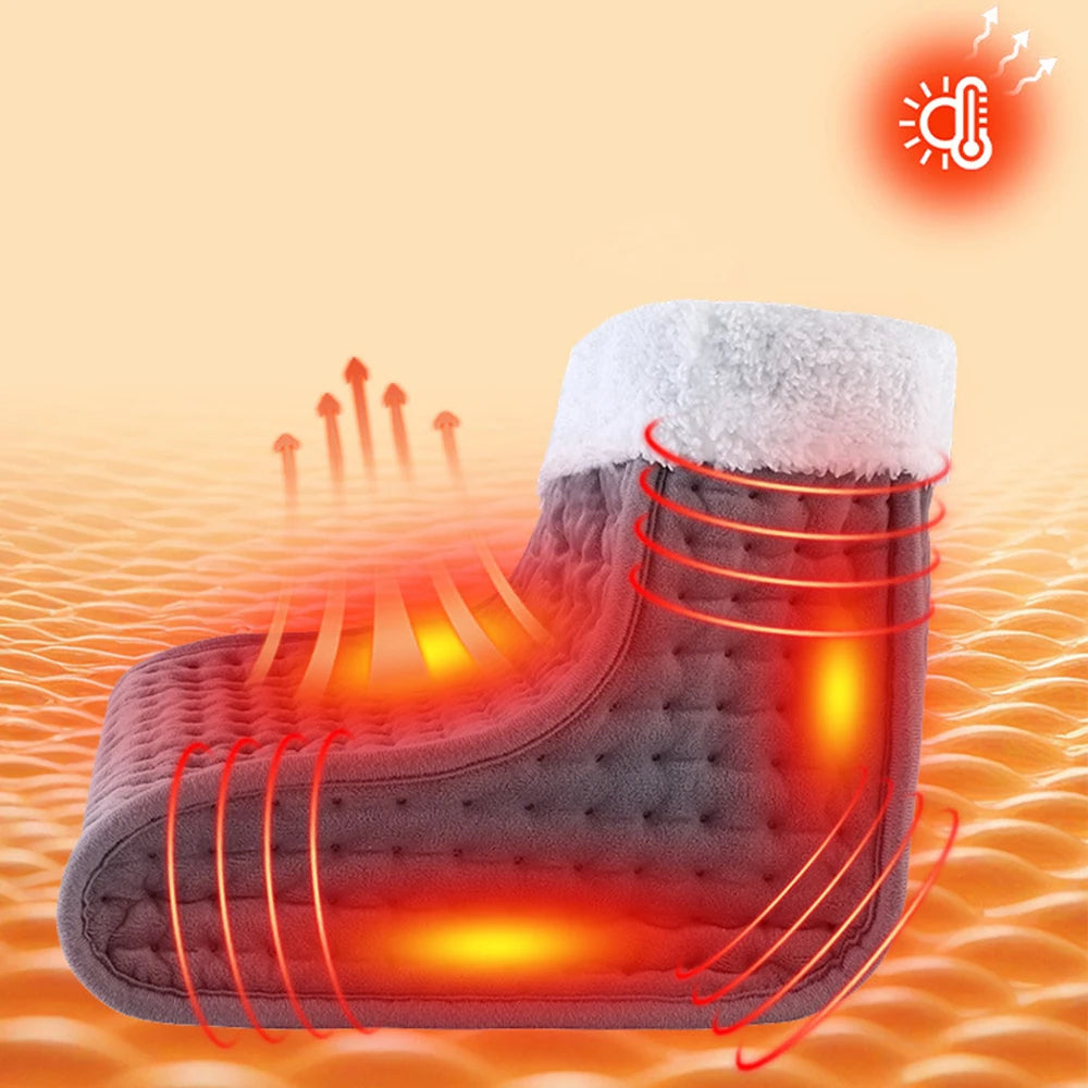 Electric Foot Heater 4 Modes Timing Heating Control Setting Washable Heated Thermal Foot Warmer Massager Foot Care Pad Cushion Peaceful Pleasures Health and Wellness