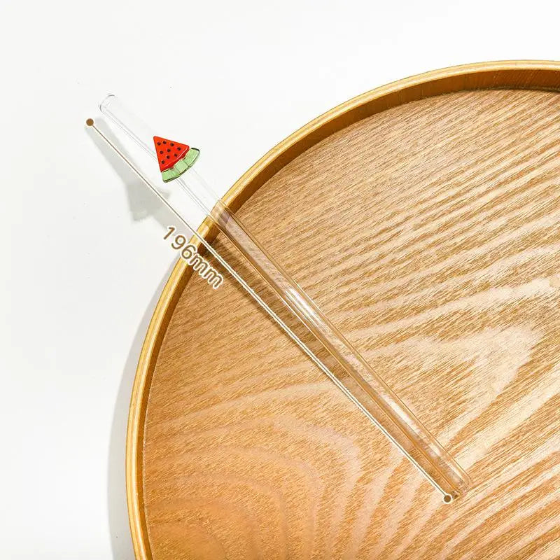 Reusable Glass Drinking Straw with Brush | BPA-Free Eco Gift