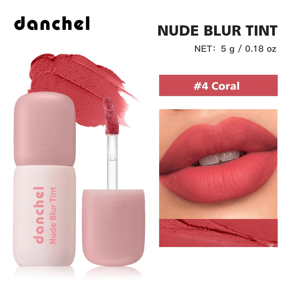 Danchel Nude Blur Tint – 2-in-1 Matte Lip & Cheek Blush