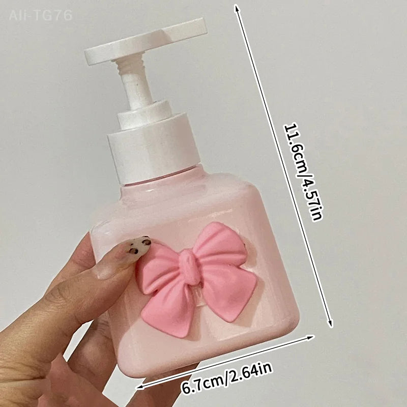 200ml Bow-Shaped Refillable Pump Soap Dispenser Bottle