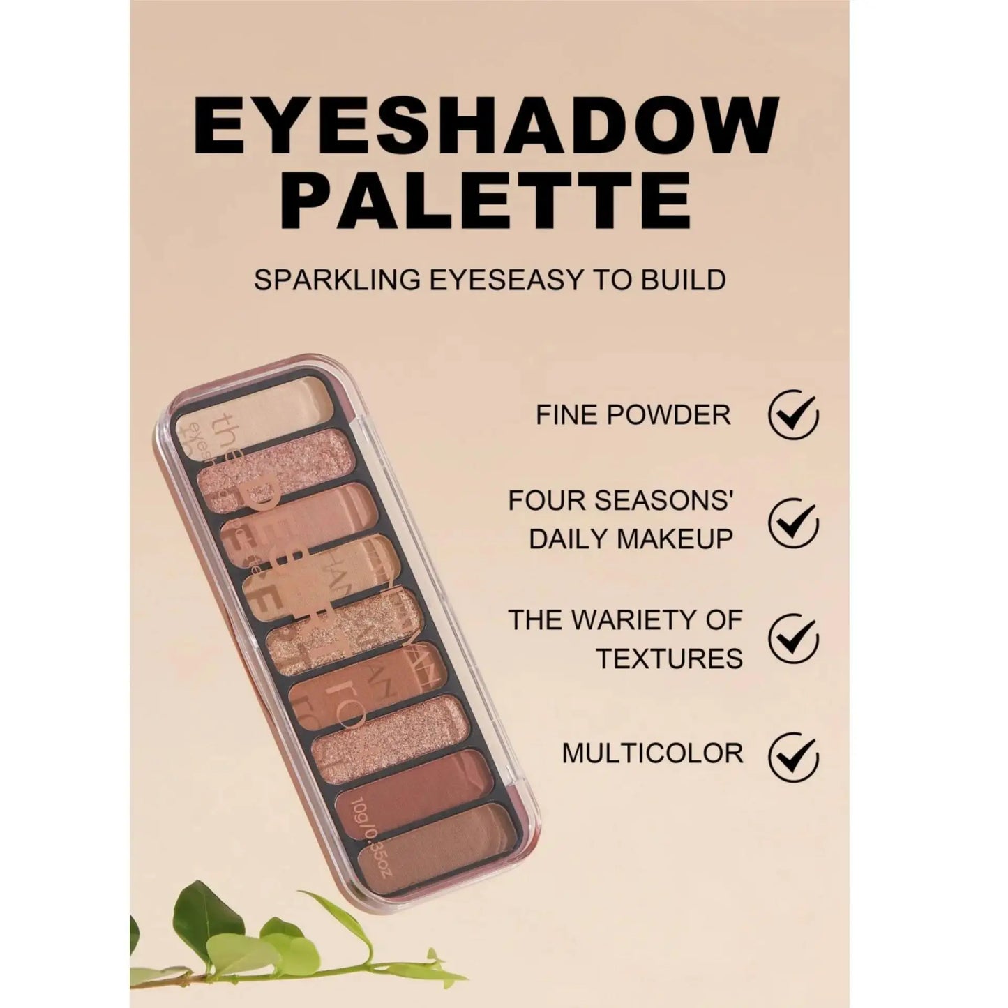 Desert Rose 9-Color Eyeshadow Palette – Matte & Shimmer