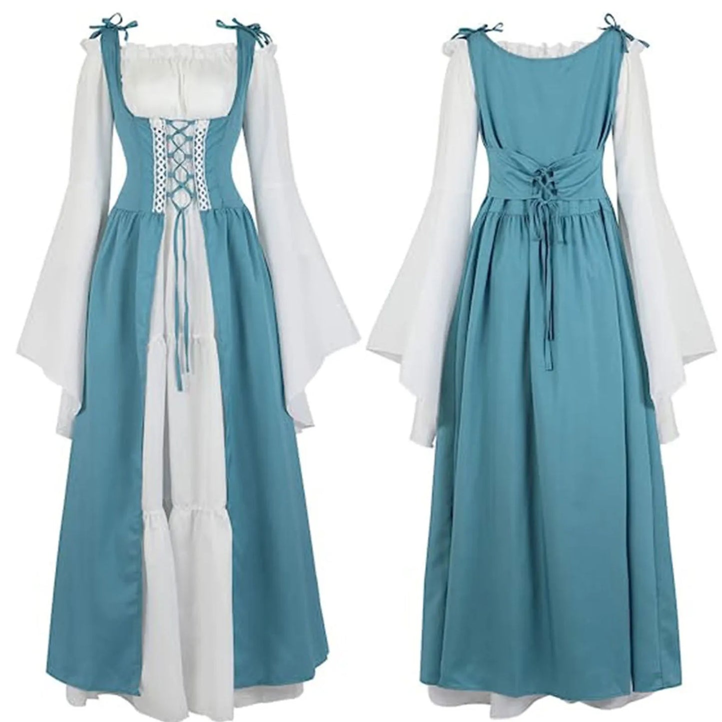 Women's Medieval Corset Lace-Up Dress | Halloween Cosplay