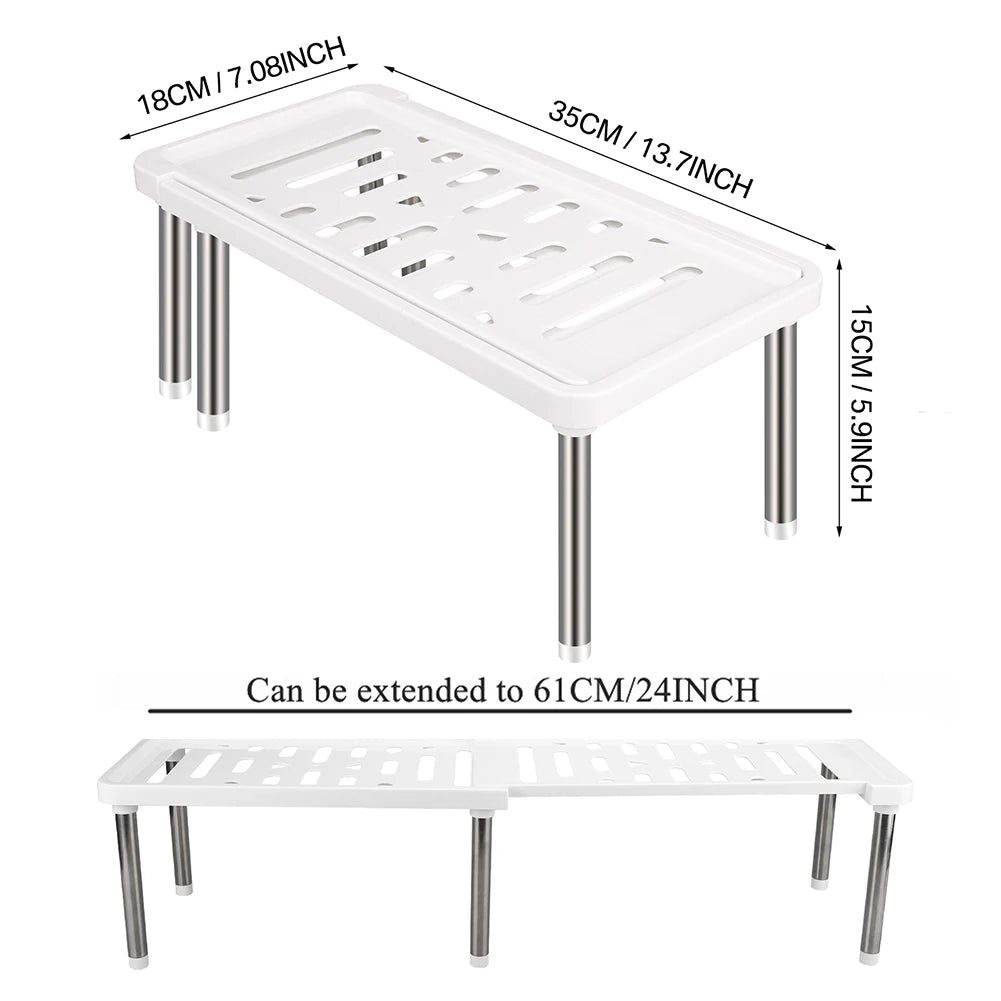 Expandable Cabinet Organizer Shelf | Adjustable Spice Rack