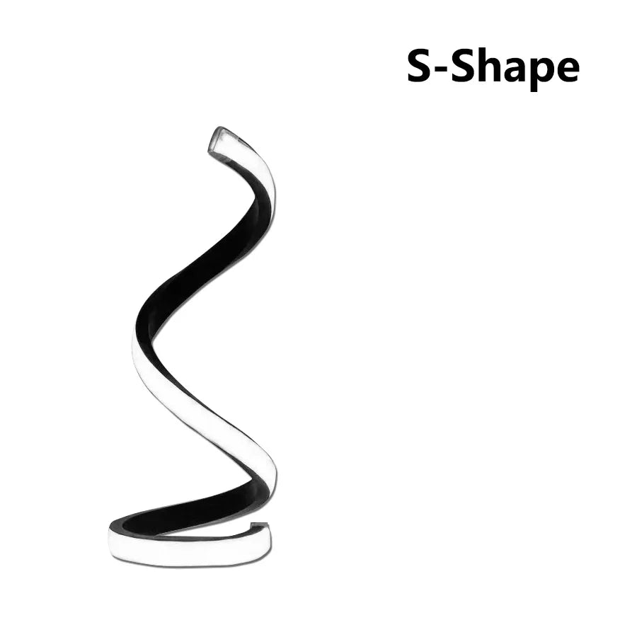 GGBEE Spiral USB LED Desk Lamp – 3 Color Dimmable Light