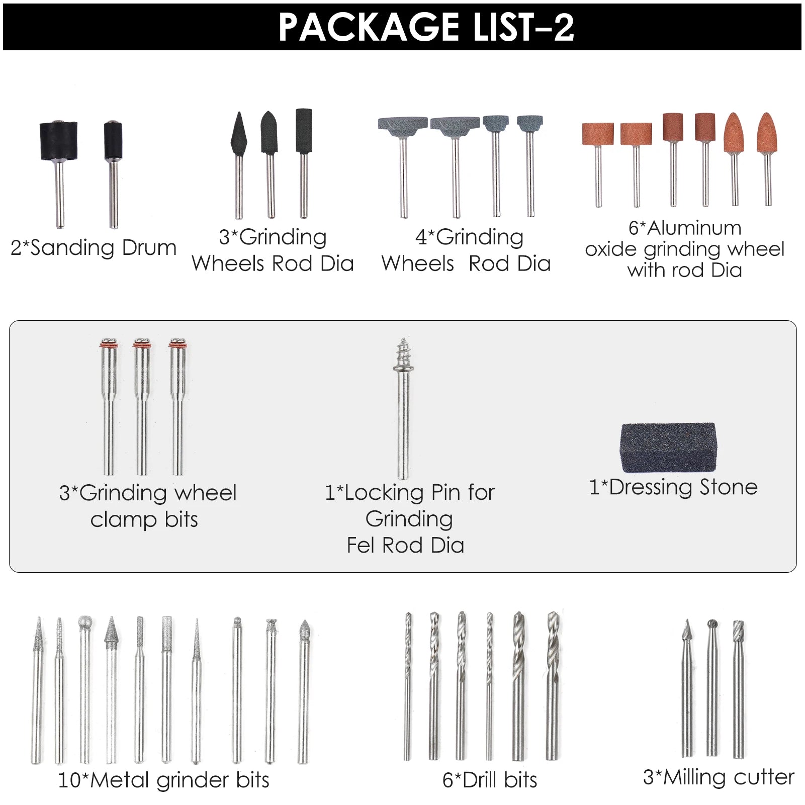 Abrasive Rotary Tool Accessories Set Electric Mini Drill Bit Kit Sanding Polishing Cutting Engraving Heads for Dremel Peaceful Pleasures Health and Wellness