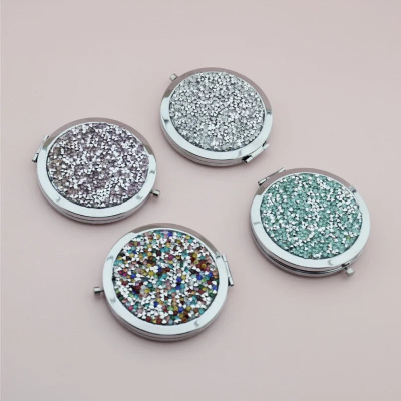 Mini Shiny Makeup Mirror Pocket Mirror Peaceful Pleasures Health and Wellness
