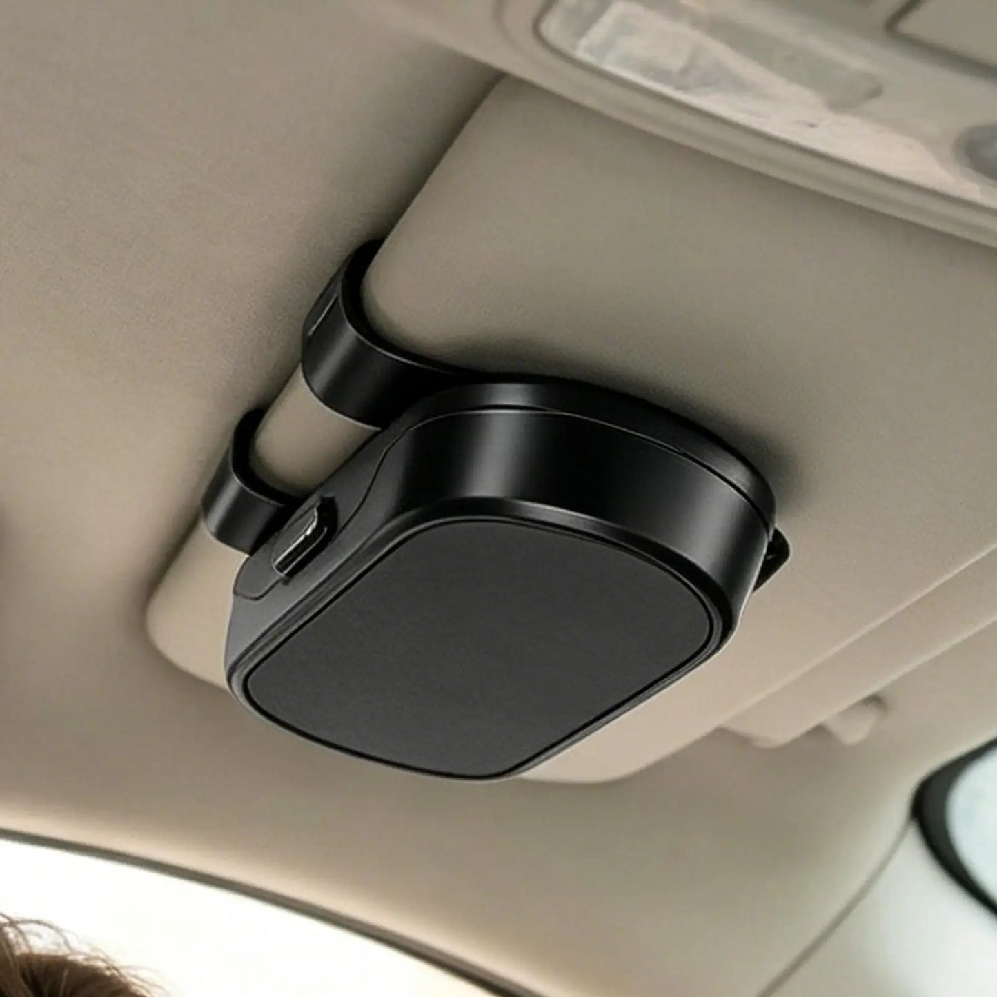 Car Sun Visor Sunglasses Holder & Eyeglass Case Organizer