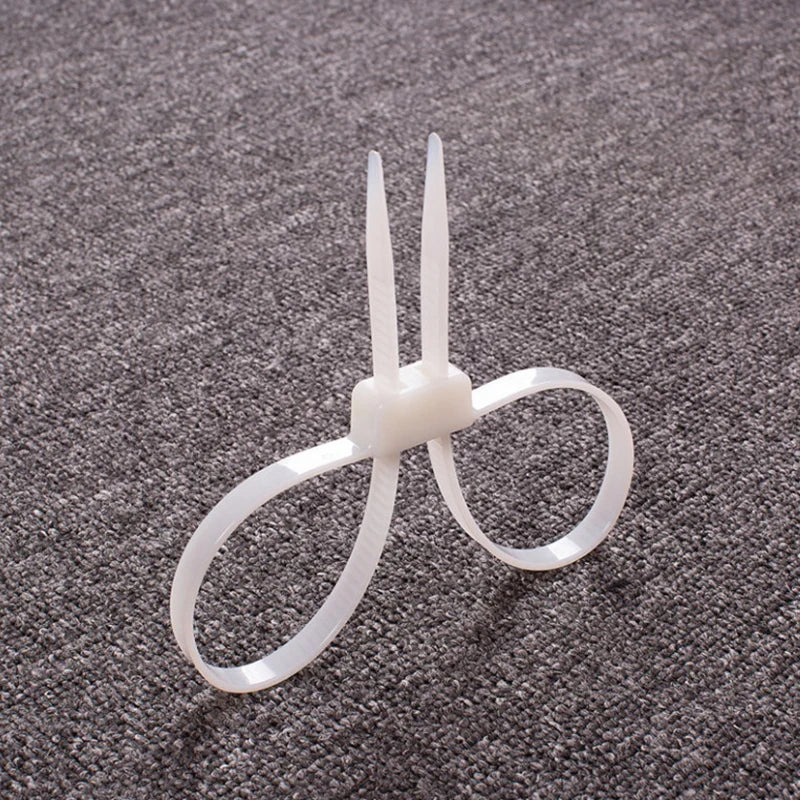 1Pcs/Lot Plastic Police Handcuffs Double Flex Cuff Disposable Handcuffs Zip Tie Nylon Cable Ties Flex Cuffs 14x12x0.8 CM Peaceful Pleasures Health and Wellness White