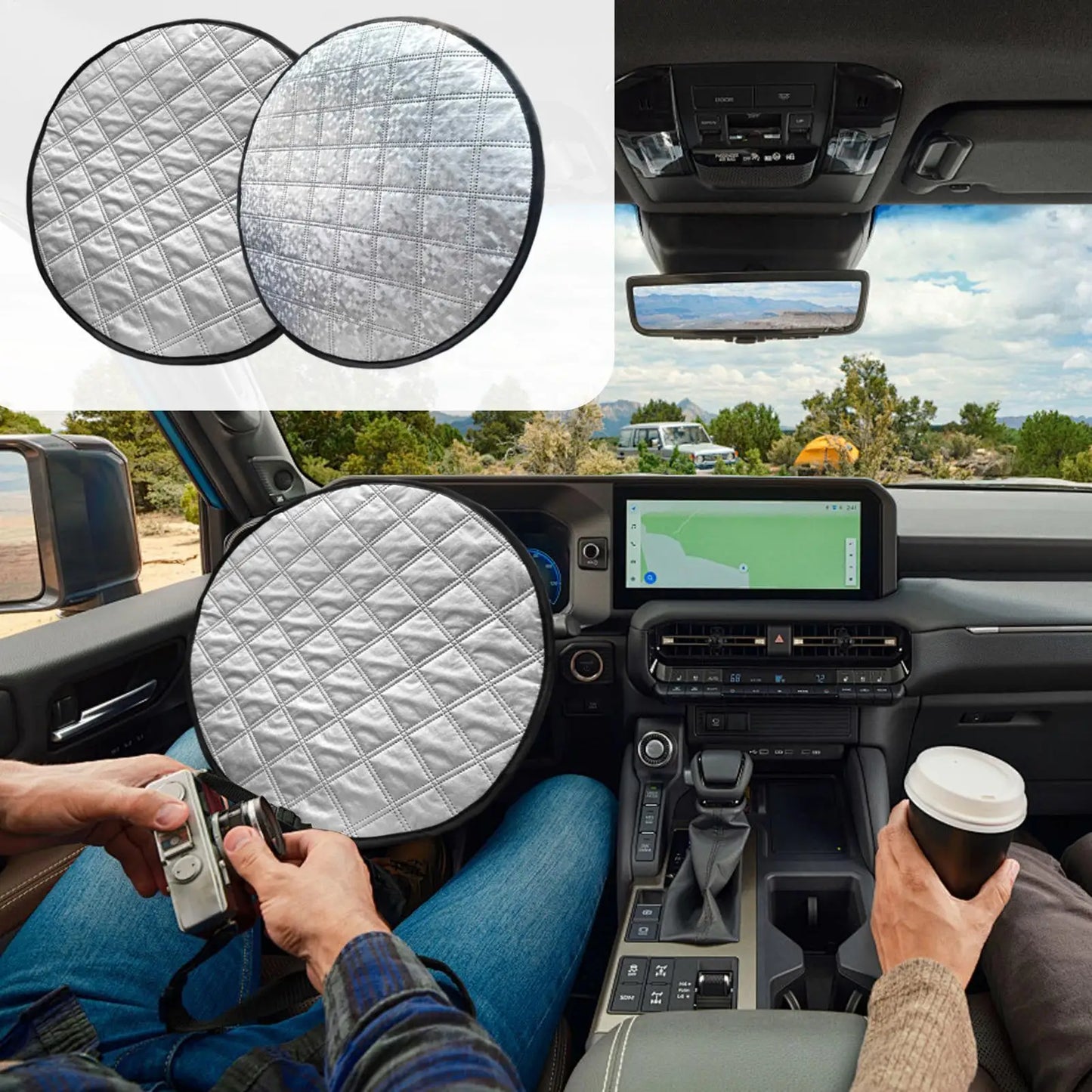 Car Steering Wheel Sun Shade Cover – UV & Heat Block