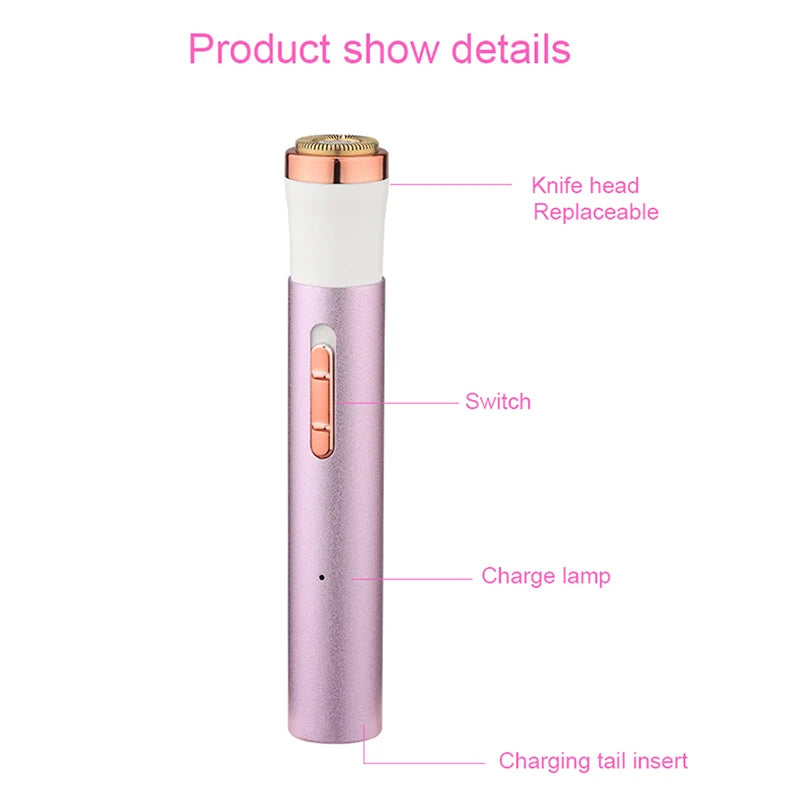 Rechargeable Portable Multifunction Painless Epilator for Face and Body Hair Removal Device Women Handheld Washable Hair Removal Peaceful Pleasures Health and Wellness