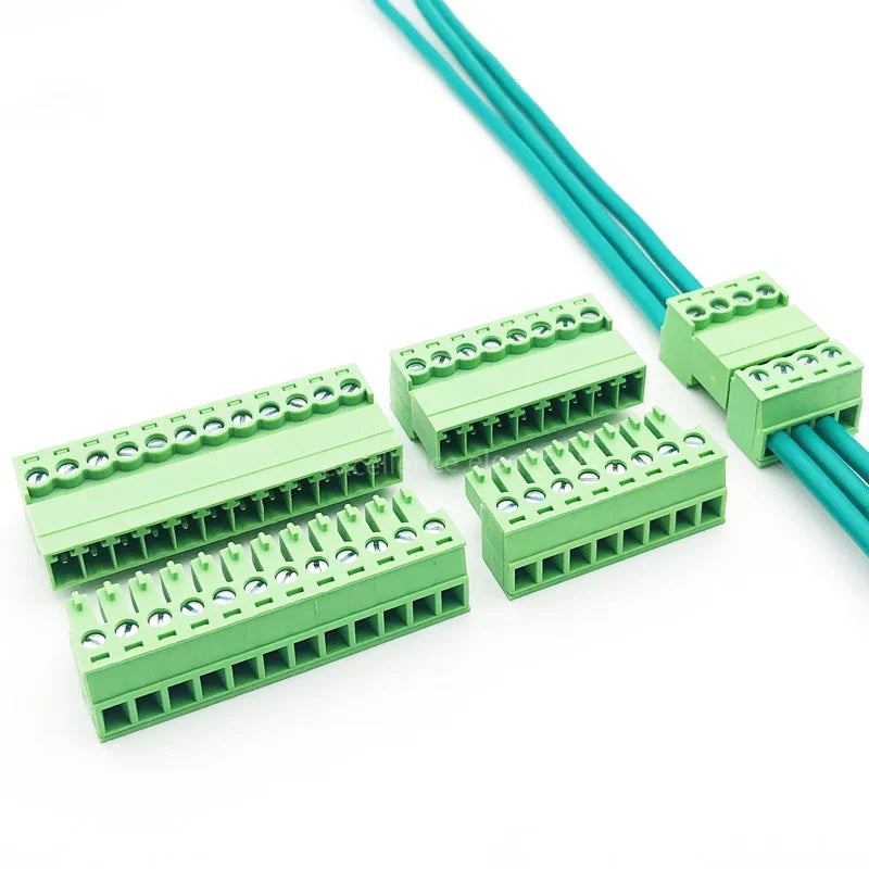 5 Pairs Terminal Block 3.5mm Pitch Aerial Butt Type 15EDGRK-3.5mm Plug-in Connector 2/3/4/5/6/7/8/10/12P Male + Female Socket Peaceful Pleasures Health and Wellness