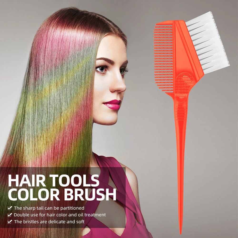 Professional Hair Dye Brush - Salon Quality Coloring Tool with Soft Bristles for Home Use, DIY Styling - Red/Gray, 1PC Peaceful Pleasures Health and Wellness