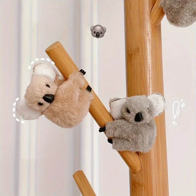 Plush Koala Hair Clips – Set of 2 Cute Animal Barrettes Hair Accessories Peaceful Pleasures Health and Wellness