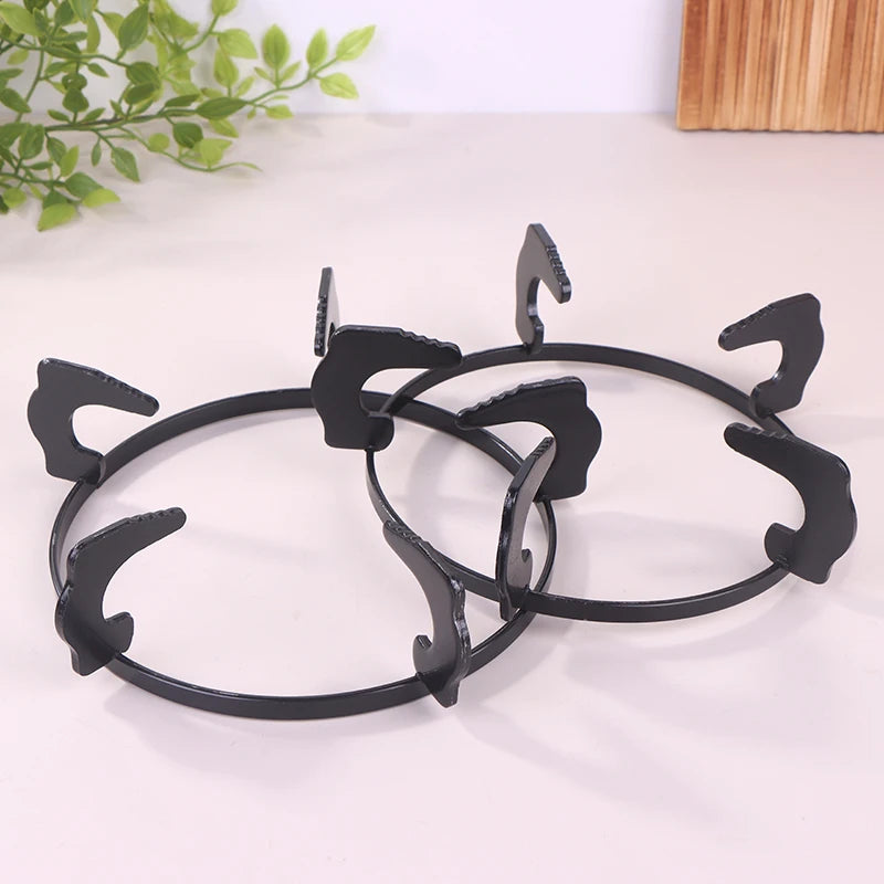Sturdy Metal Wok Pan Support Rack, Universal Burner Stand for Gas Cooktop Cover Peaceful Pleasures Health and Wellness