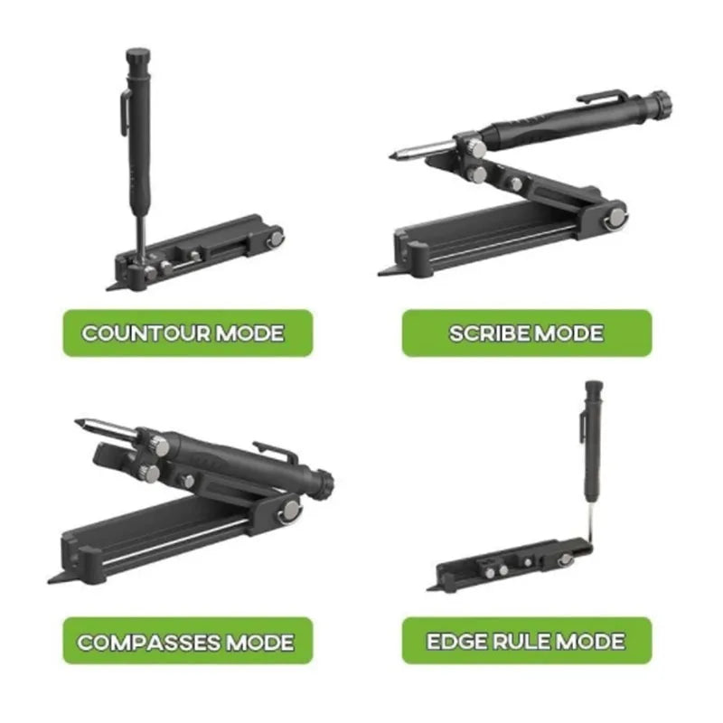 Multi-function Scribing Tool Aluminum Alloy Scribe Carpentry Graffiti