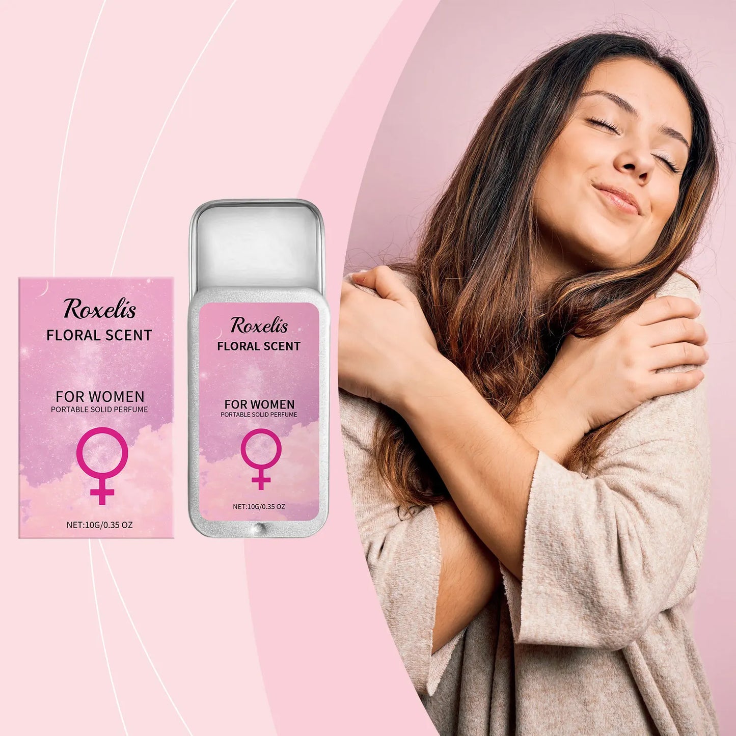 Roxelis Solid Perfume for Women | Floral Travel Pocket Balm